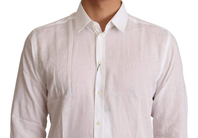 Dolce & Gabbana White Cotton Slim Fit Mens MARTINI Shirt #men, Dolce & Gabbana, feed-agegroup-adult, feed-color-White, feed-gender-male, IT40 | M, IT41 | L, Shirts - Men - Clothing, White at SEYMAYKA