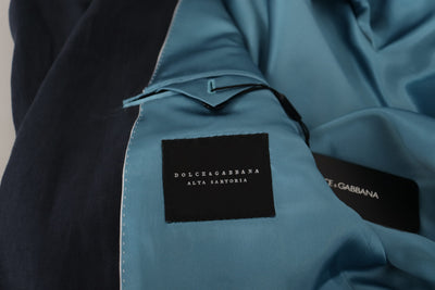 Dolce & Gabbana Dark Blue ALTA SARTORIA Jacket Coat Blazer