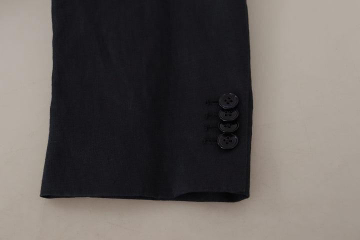 Dolce & Gabbana Dark Blue ALTA SARTORIA Jacket Coat Blazer