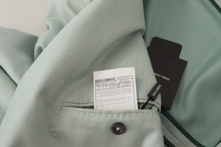 Dolce & Gabbana Green Cashmere Jacket Blazer Jacket