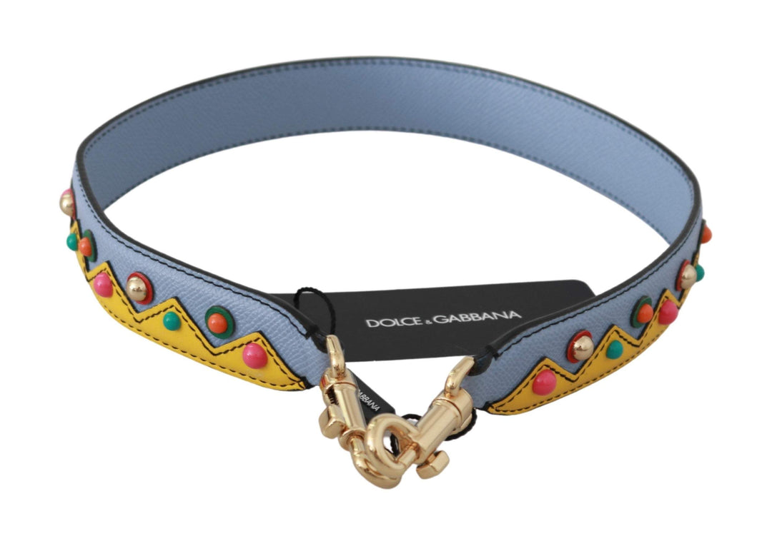 Dolce & Gabbana Blue Handbag Accessory Shoulder Strap Leather Blue, Dolce & Gabbana, feed-1, Other - Women - Accessories at SEYMAYKA
