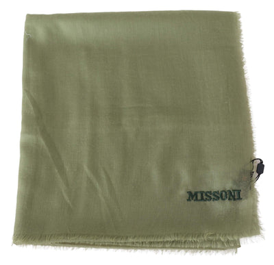 Missoni Green Cashmere Unisex Neck Wrap Scarf #men, feed-agegroup-adult, feed-color-Green, feed-gender-male, Green, Missoni, Scarves - Men - Accessories at SEYMAYKA