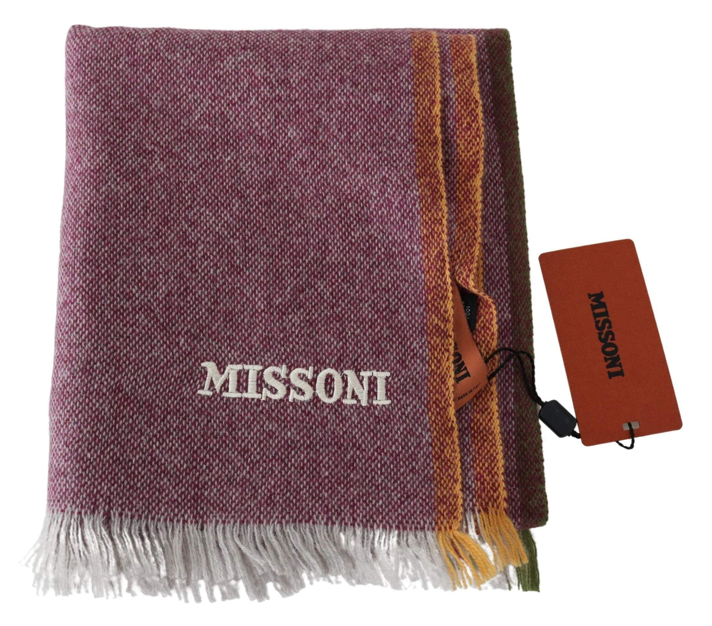 Missoni Maroon 100% Cashmere Unisex Wrap  Scarf #men, Accessories - New Arrivals, feed-agegroup-adult, feed-color-marrone, feed-gender-male, Marrone, Missoni, Scarves - Men - Accessories at SEYMAYKA