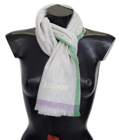 Missoni Beige 100% Cashmere Unisex Wrap Scarf #men, Accessories - New Arrivals, Beige, feed-agegroup-adult, feed-color-Beige, feed-gender-male, Missoni, Scarves - Men - Accessories at SEYMAYKA