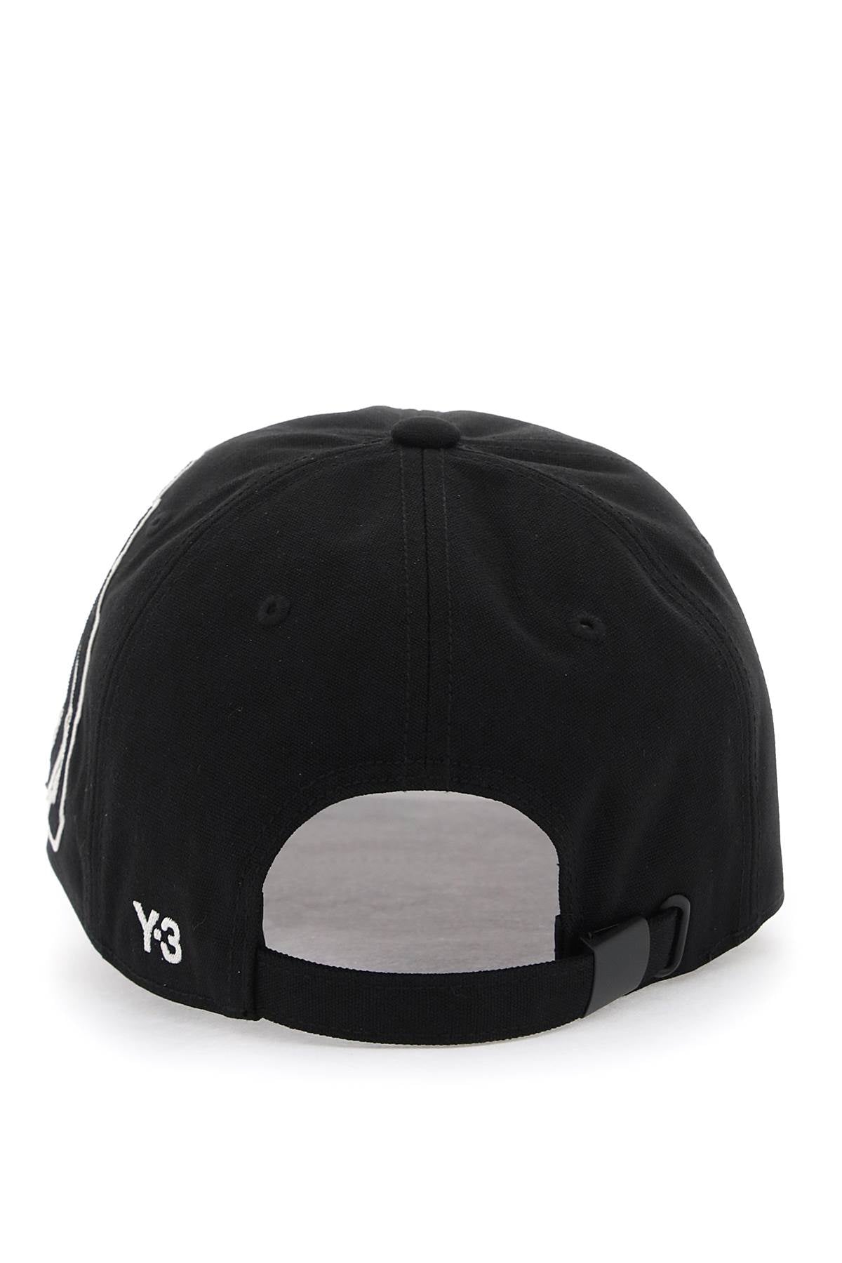 Y-3 cappello baseball con patch logo morphed-2