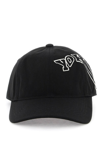 Y-3 cappello baseball con patch logo morphed-0