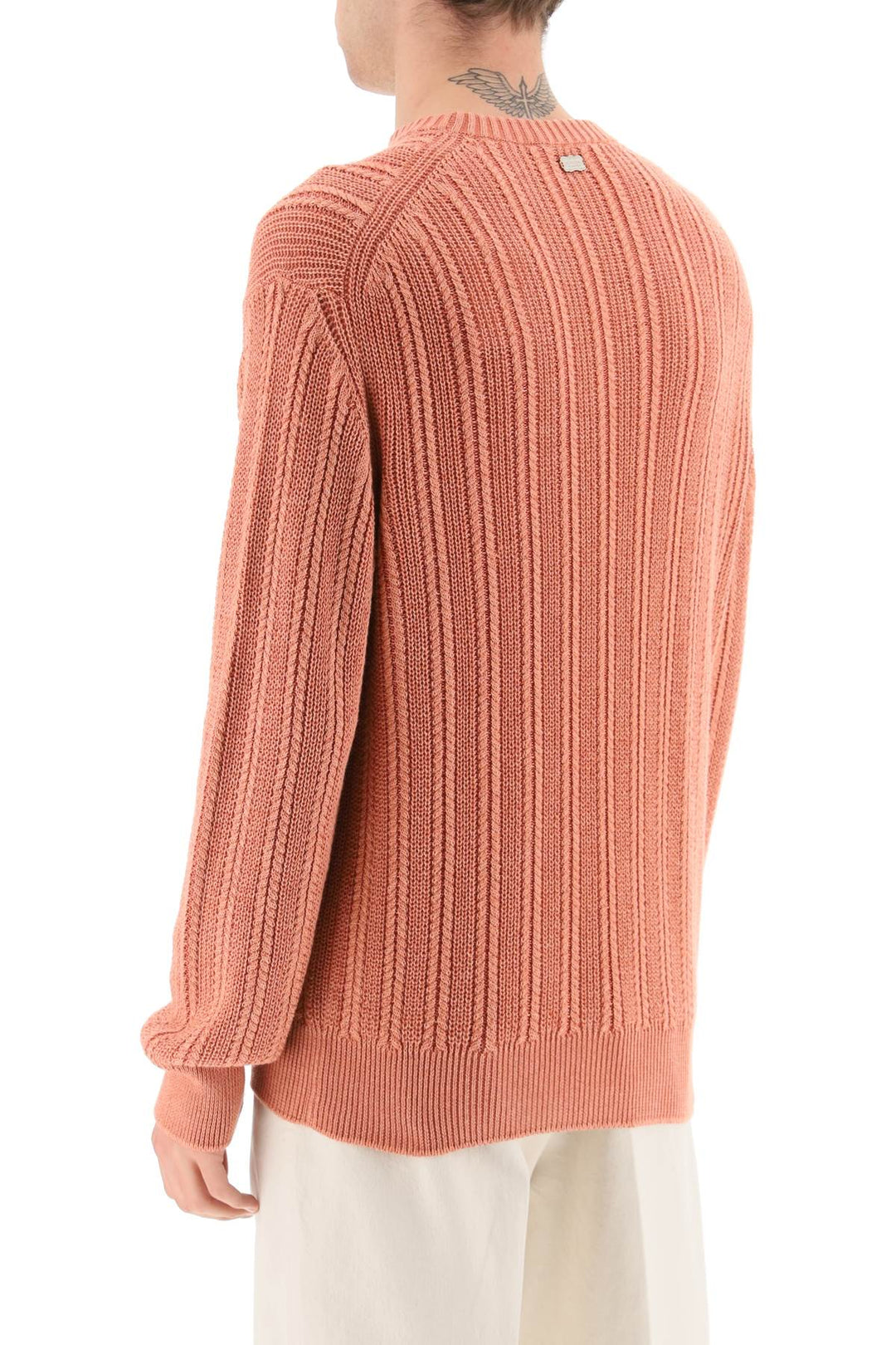 Agnona cashmere, silk and cotton sweater-2