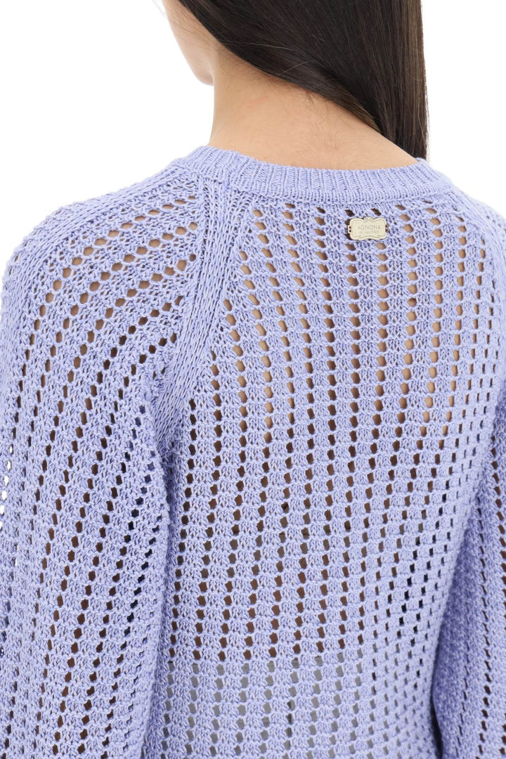 Agnona cotton silk sweater-3