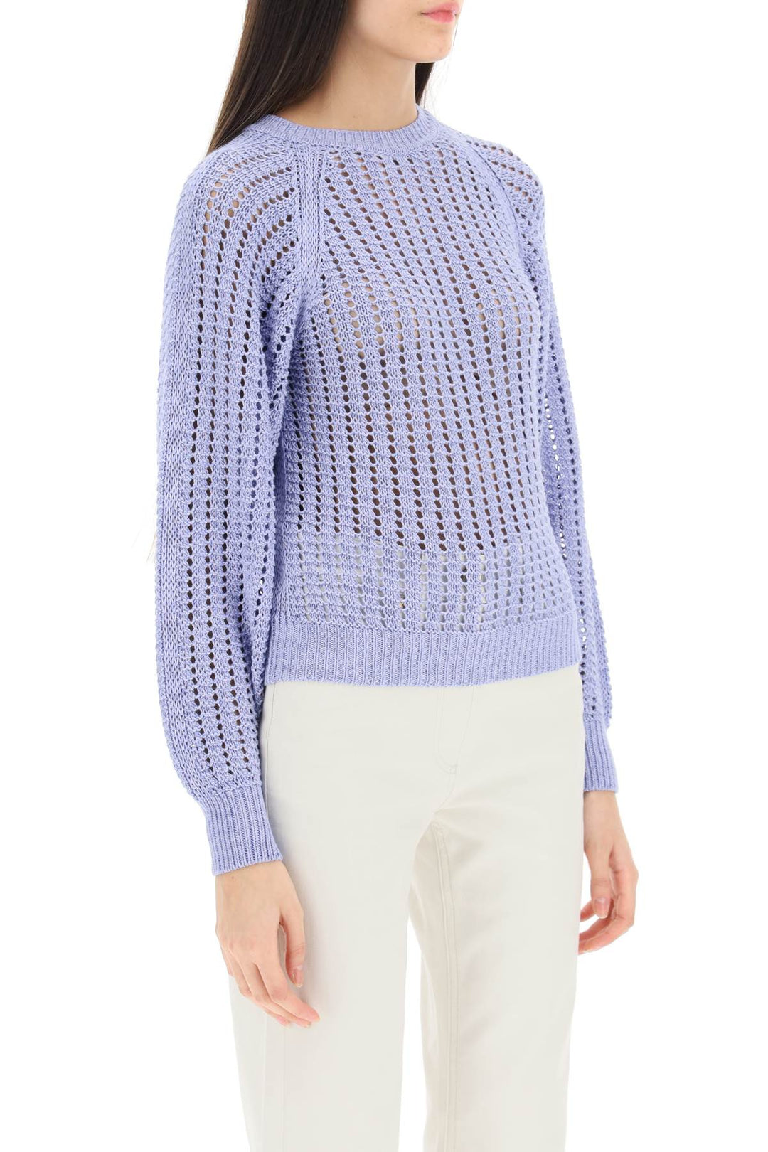 Agnona cotton silk sweater-1