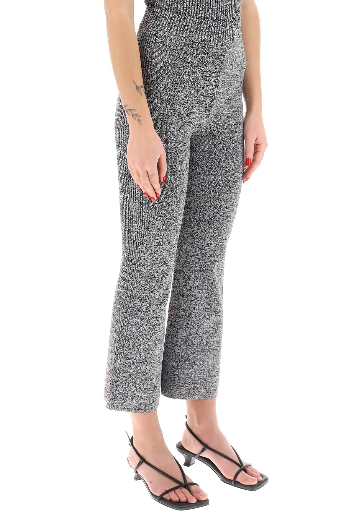 Ganni stretch knit cropped pants-1