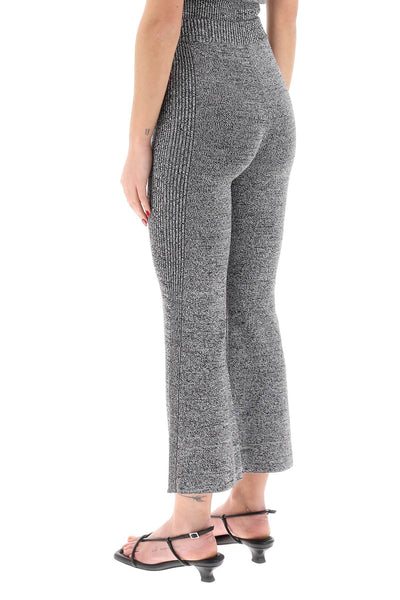 Ganni stretch knit cropped pants-2