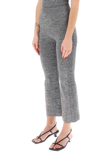 Ganni stretch knit cropped pants-3
