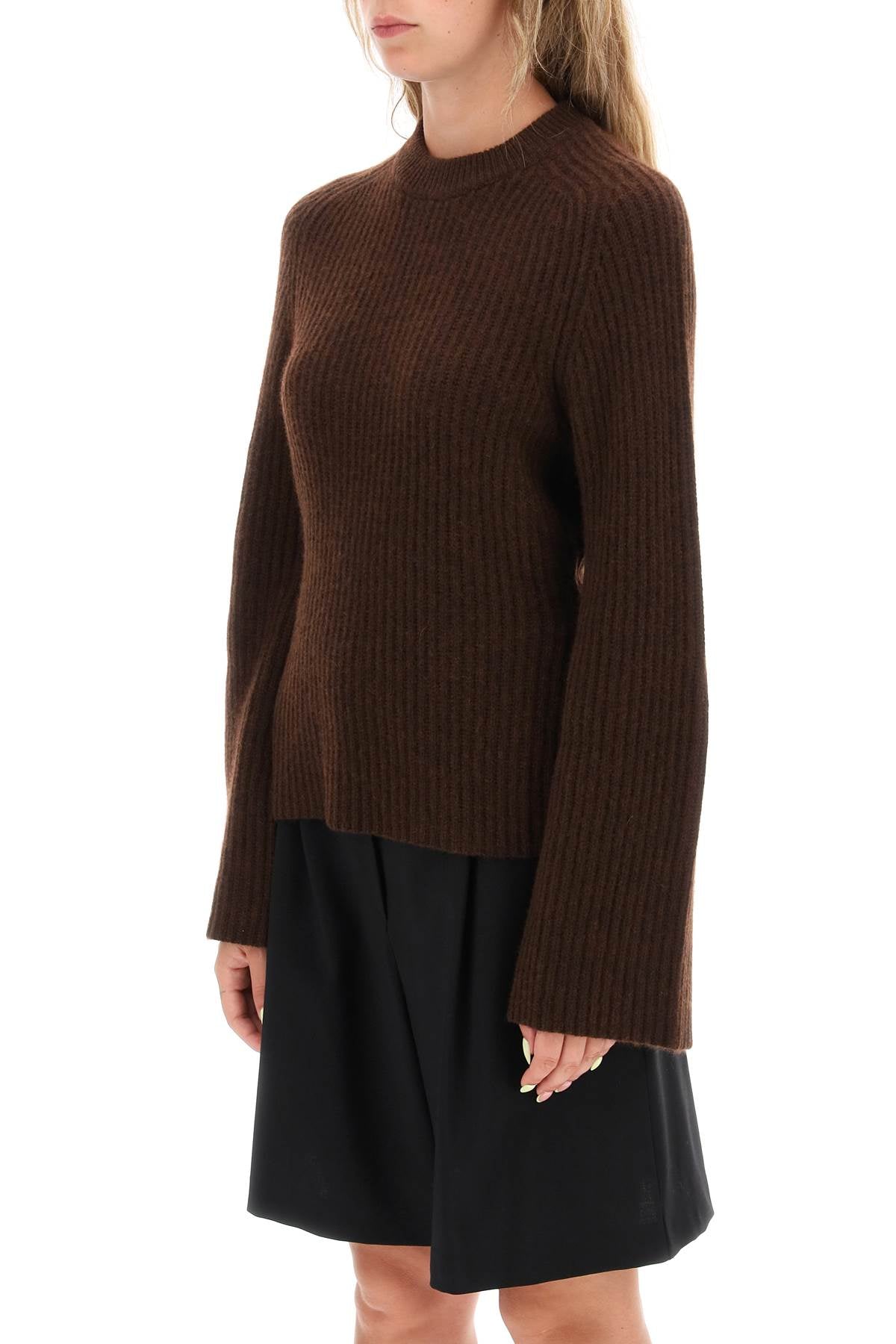 Loulou studio 'kota' cashmere sweater with bell sleeves-3