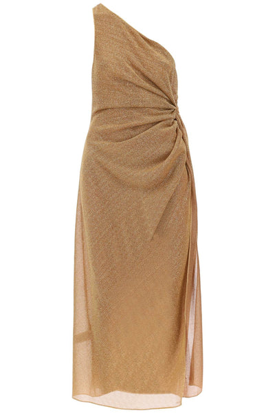 Oséree one-shoulder dress in lurex knit-0