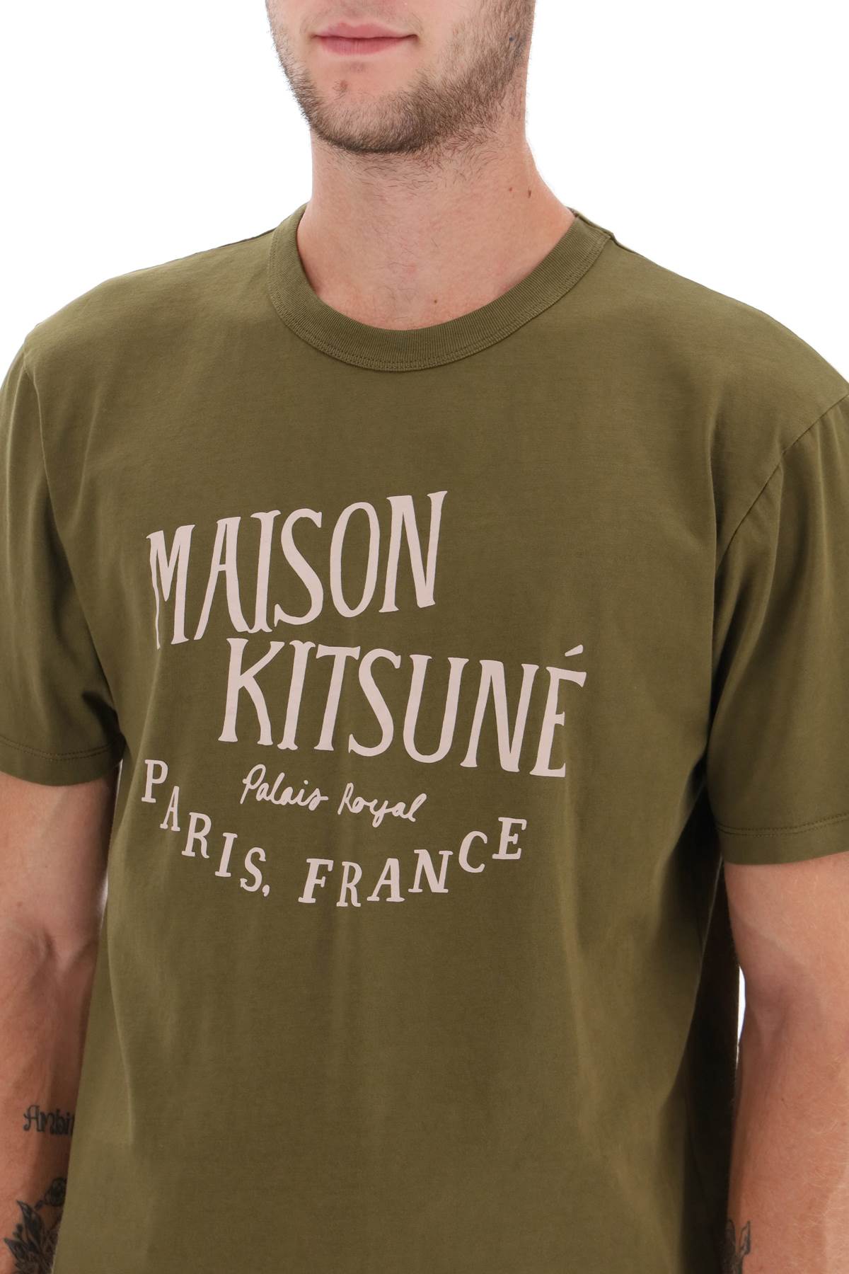 Maison kitsune 'palais royal' print t-shirt-3