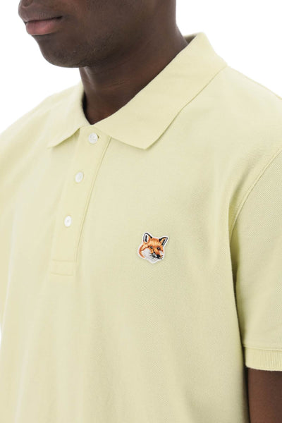 Maison kitsune "fox head patch polo shirt"-3