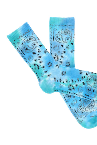 Alanui bandana print socks-2