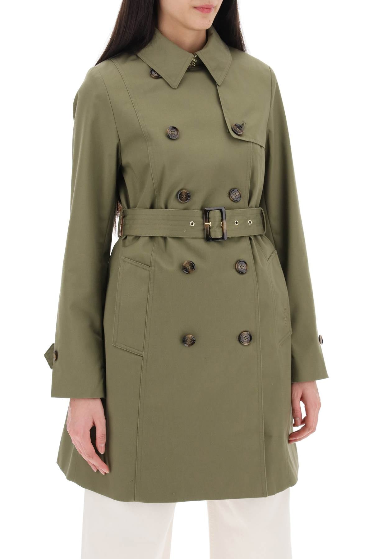 Barbour double-breasted trench coat for-1