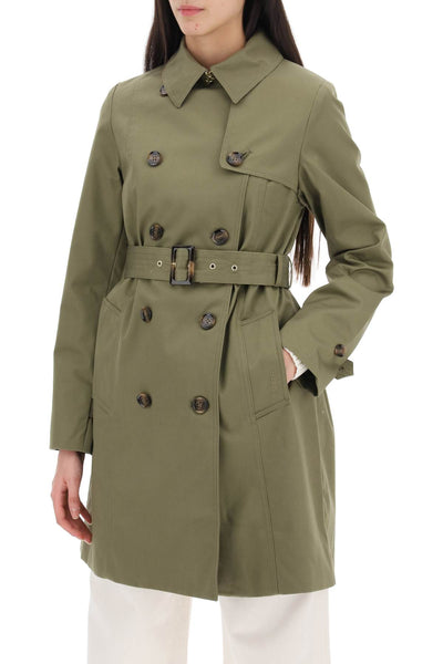 Barbour double-breasted trench coat for-3