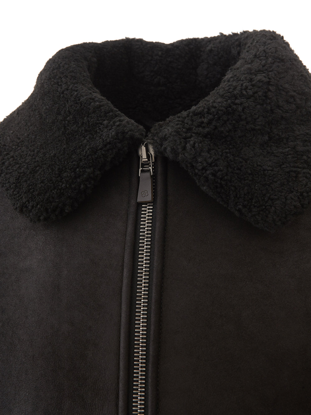 Lardini Black Sheepskin Jacket