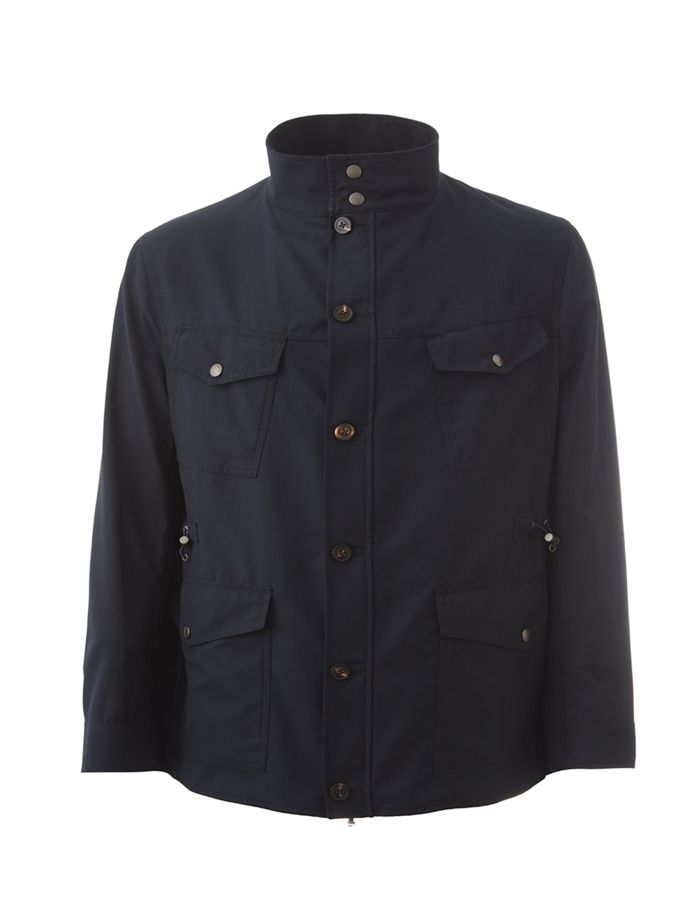 Lardini Blue/Blue Reversibile Wool Jacket