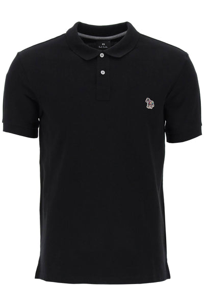 Ps paul smith slim fit polo shirt in organic cotton-0