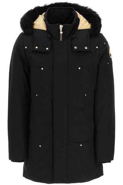 Moose knuckles gold stirling neoshear parka with shearling trimming-0