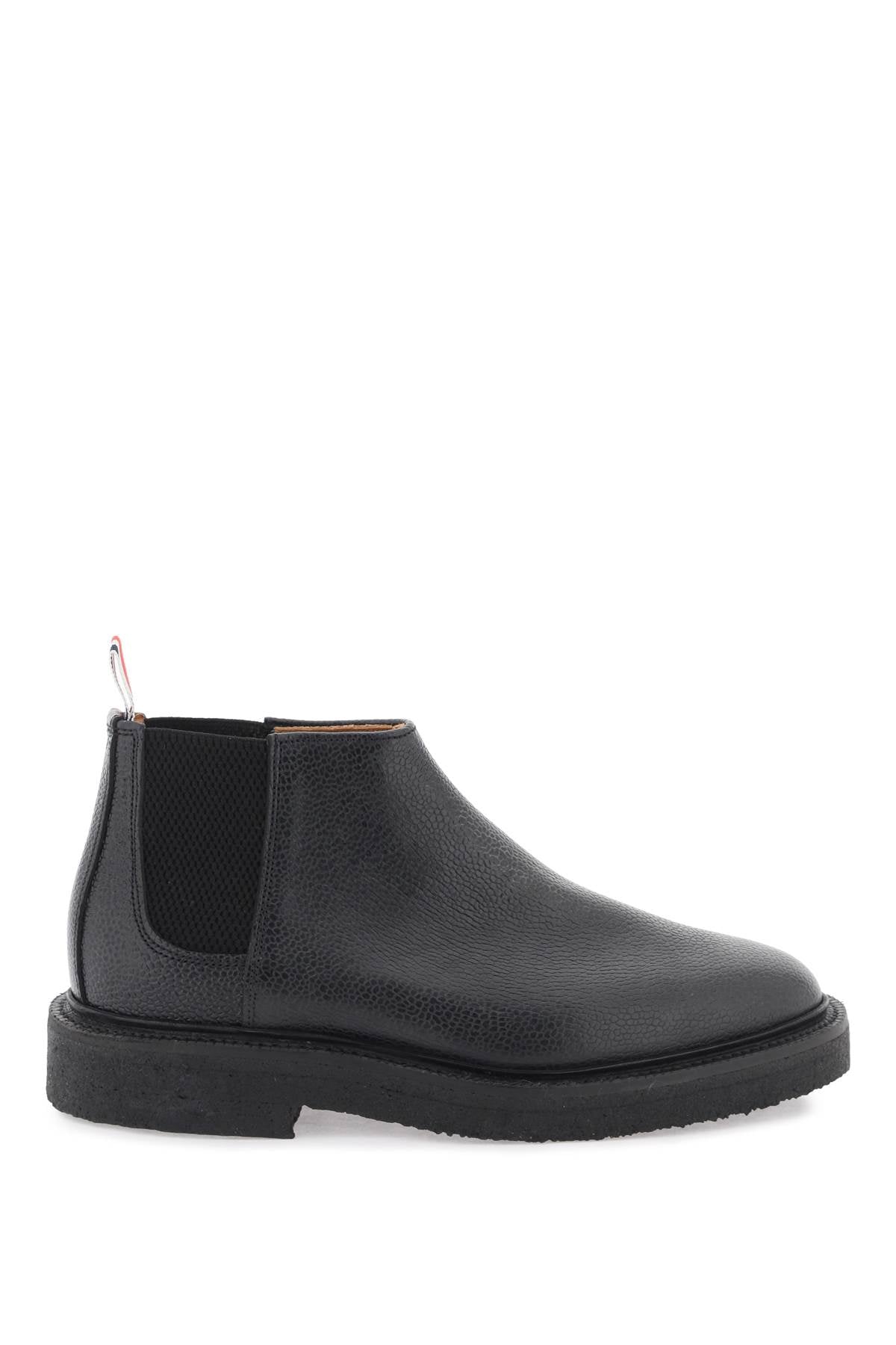 Thom browne mid top chelsea ankle boots-0