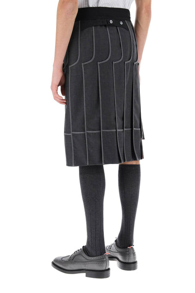 Thom browne inside-out pleated skirt-2
