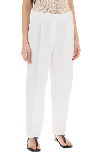 Brunello cucinelli double pleated trousers-1