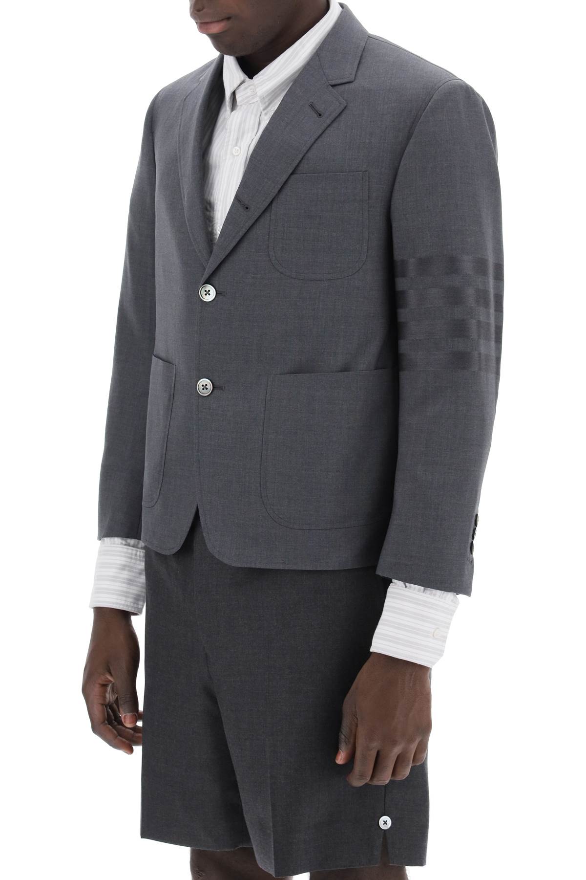 Thom browne 4-bar jacket in light wool-3
