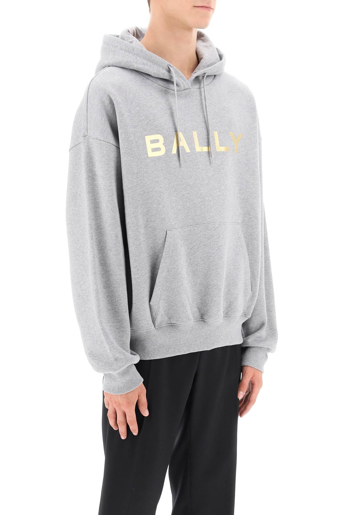 Bally metallic logo hoodie-1