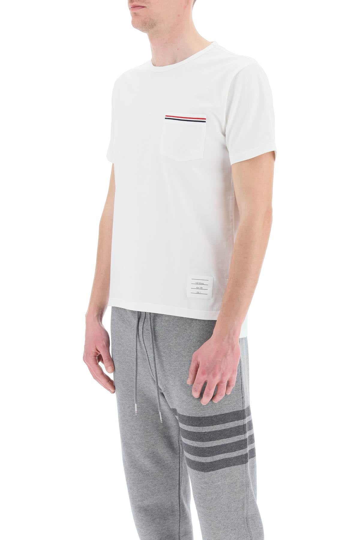 Thom browne t-shirt with tricolor pocket-3