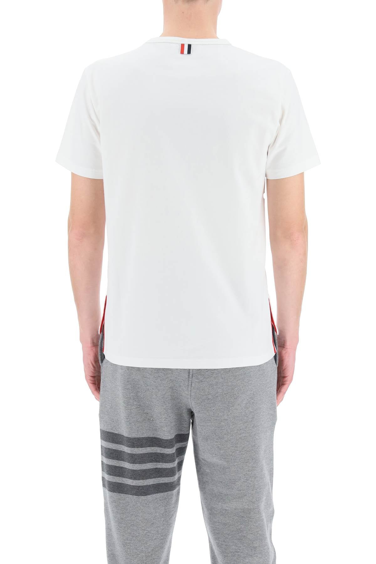 Thom browne t-shirt with tricolor pocket-2