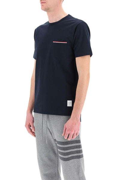 Thom browne t-shirt with tricolor pocket-3