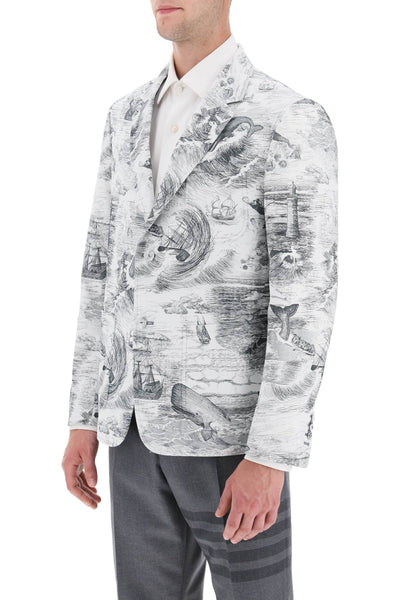 Thom browne deconstructed single-breasted jacket with nautical toile motif-3