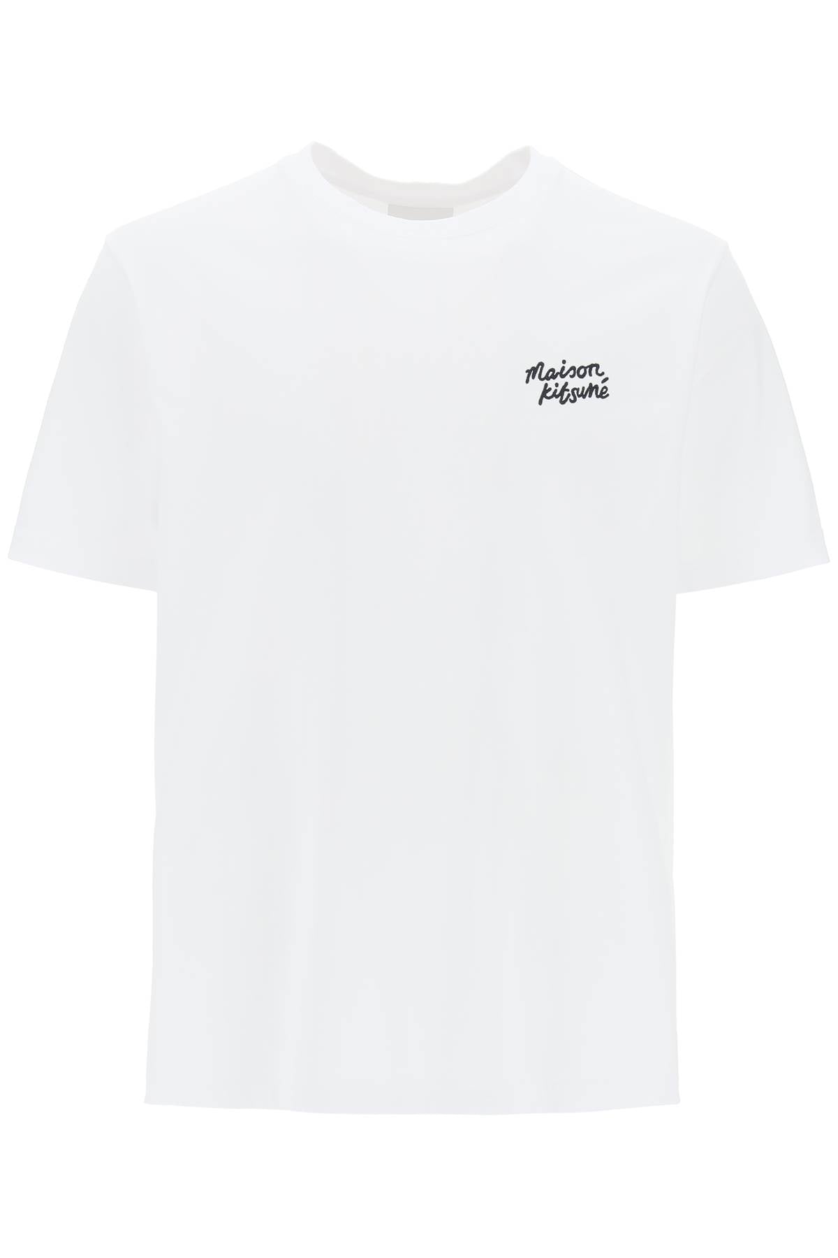 Maison kitsune t-shirt with logo lettering-0