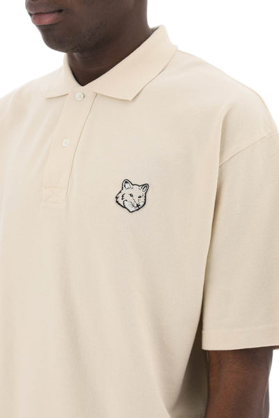 Maison kitsune "oversized polo shirt with bold fox-3