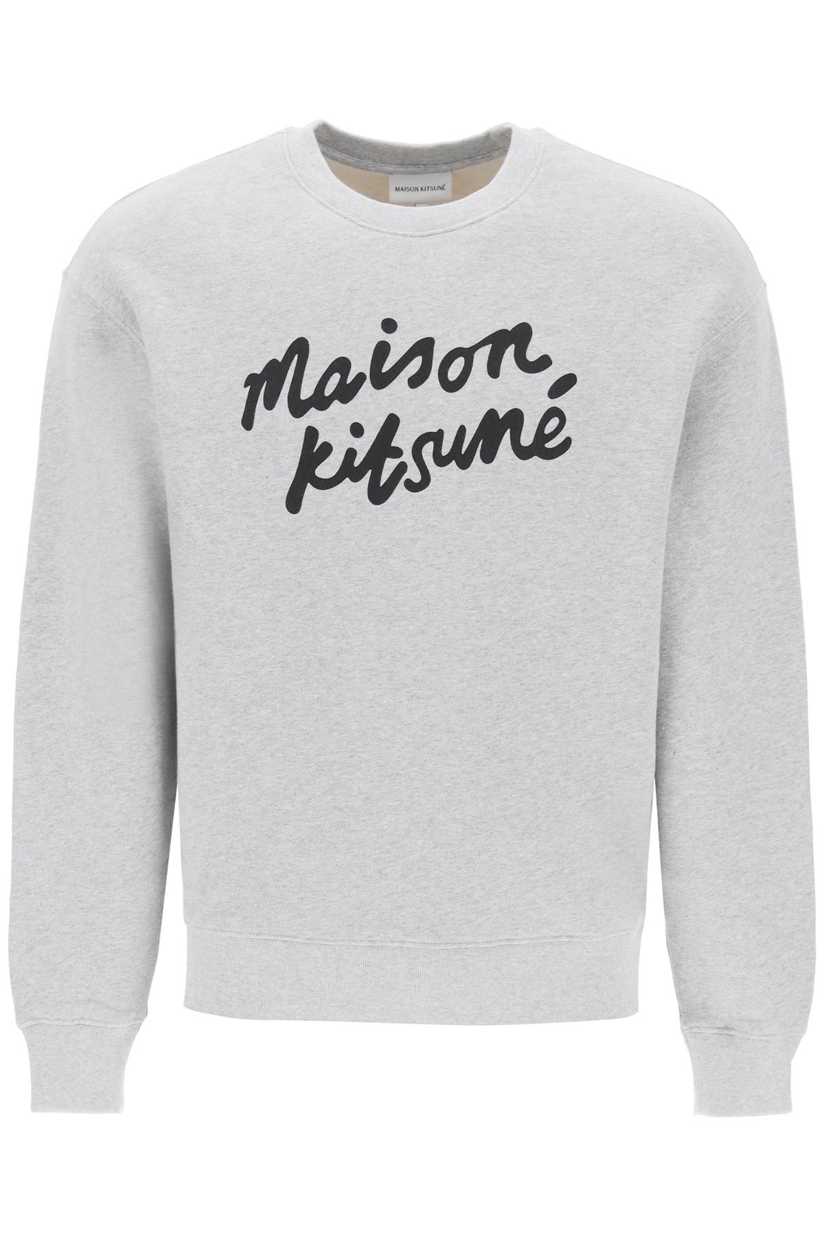 Maison kitsune crewneck sweatshirt with logo-0