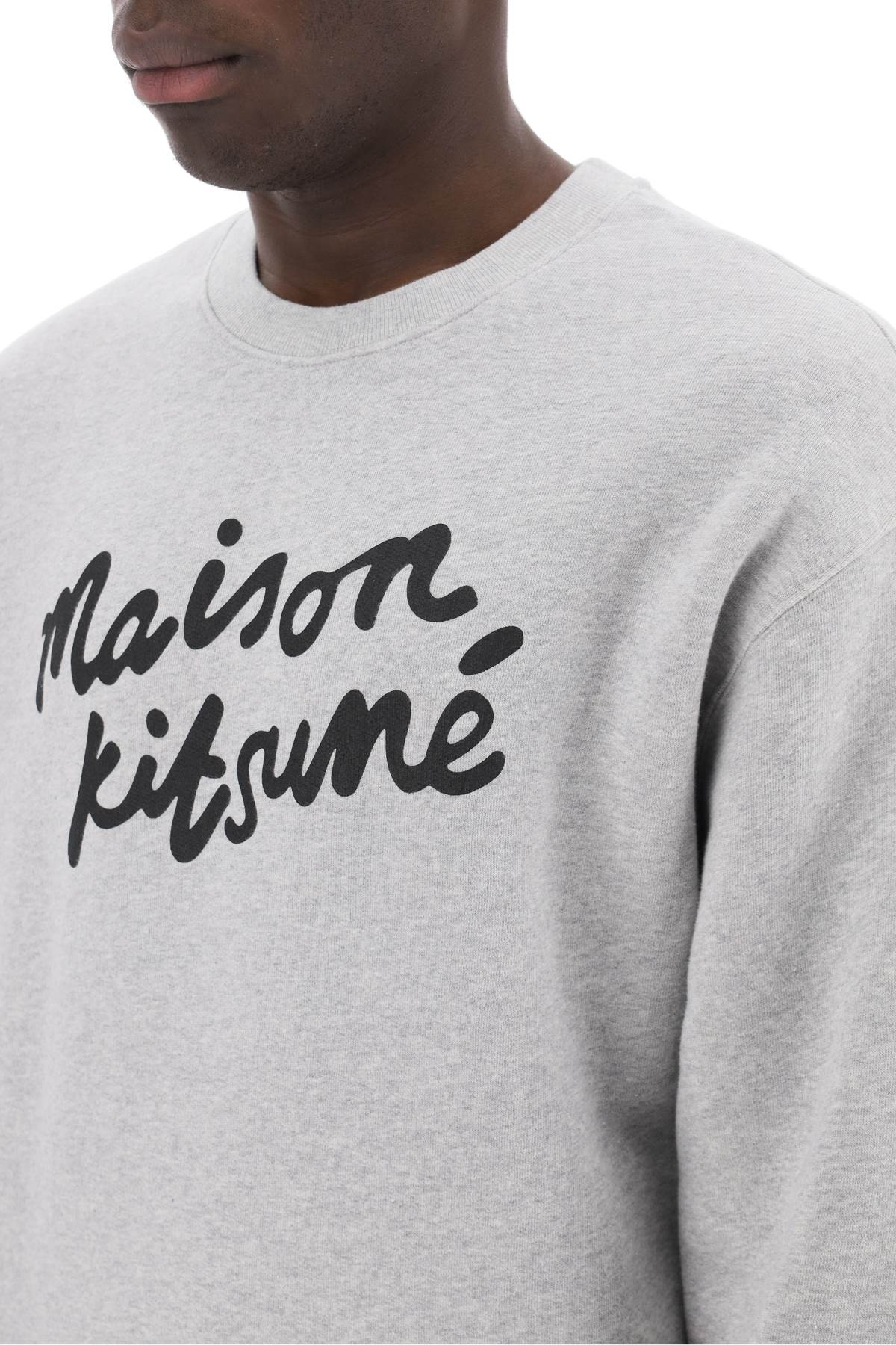 Maison kitsune crewneck sweatshirt with logo-3