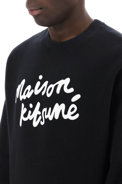 Maison kitsune crewneck sweatshirt with logo-3