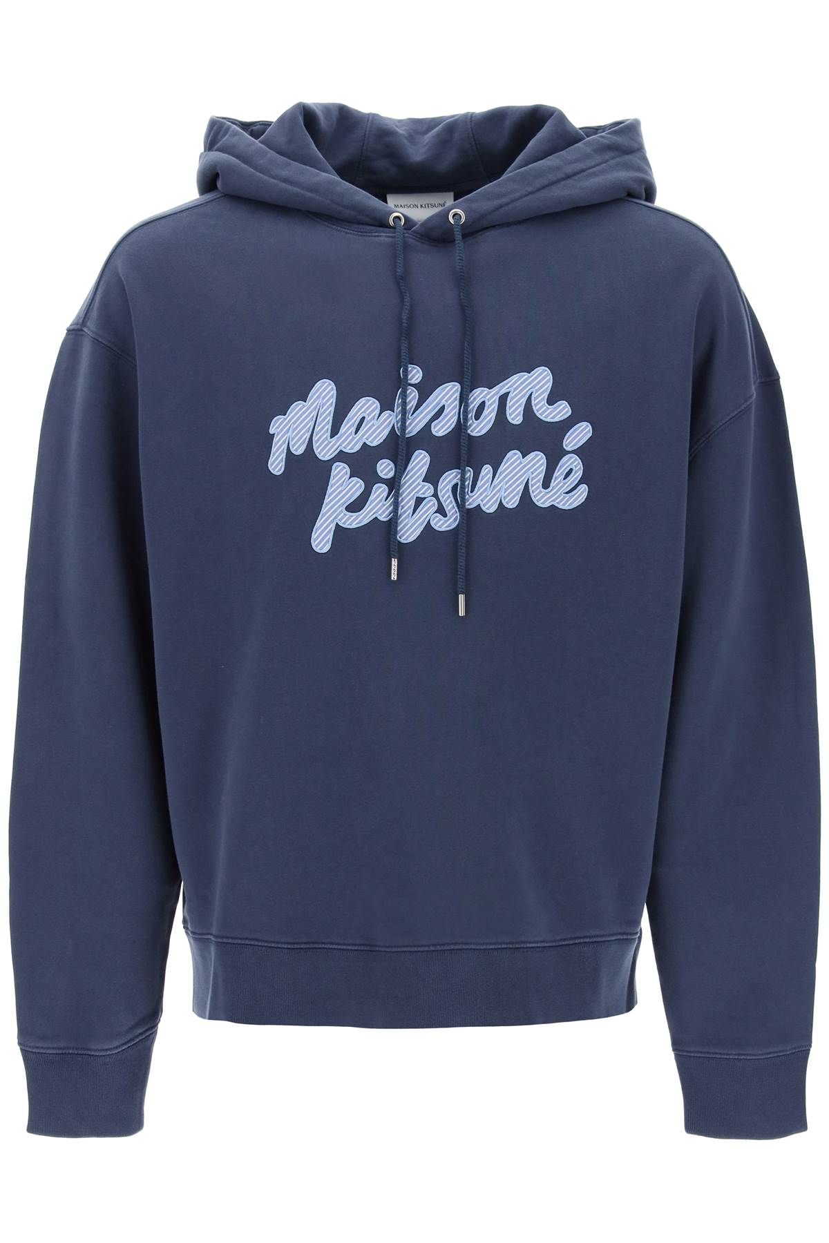 Maison kitsune hooded sweatshirt with embroidered logo-0