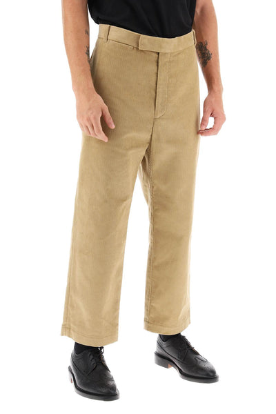 Thom browne cropped pants in corduroy-1