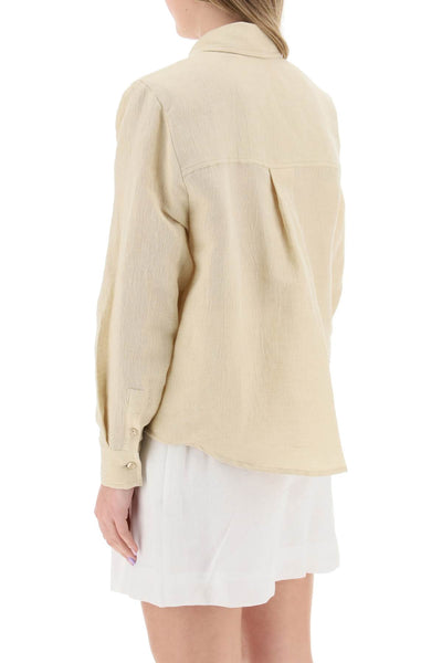 Mvp wardrobe 'malibu' cotton linen shirt-2