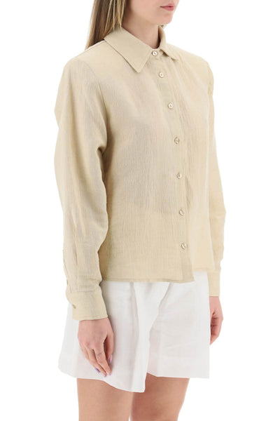 Mvp wardrobe 'malibu' cotton linen shirt-1