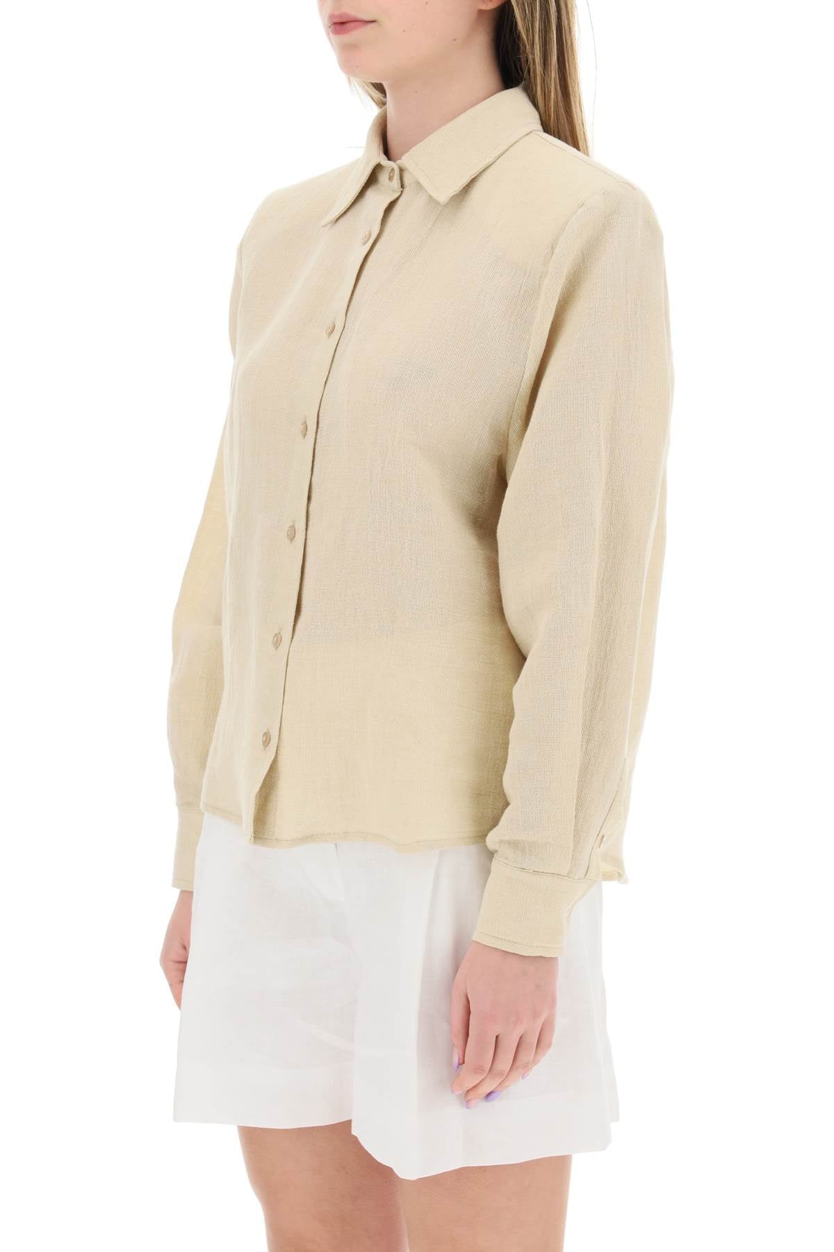 Mvp wardrobe 'malibu' cotton linen shirt-3