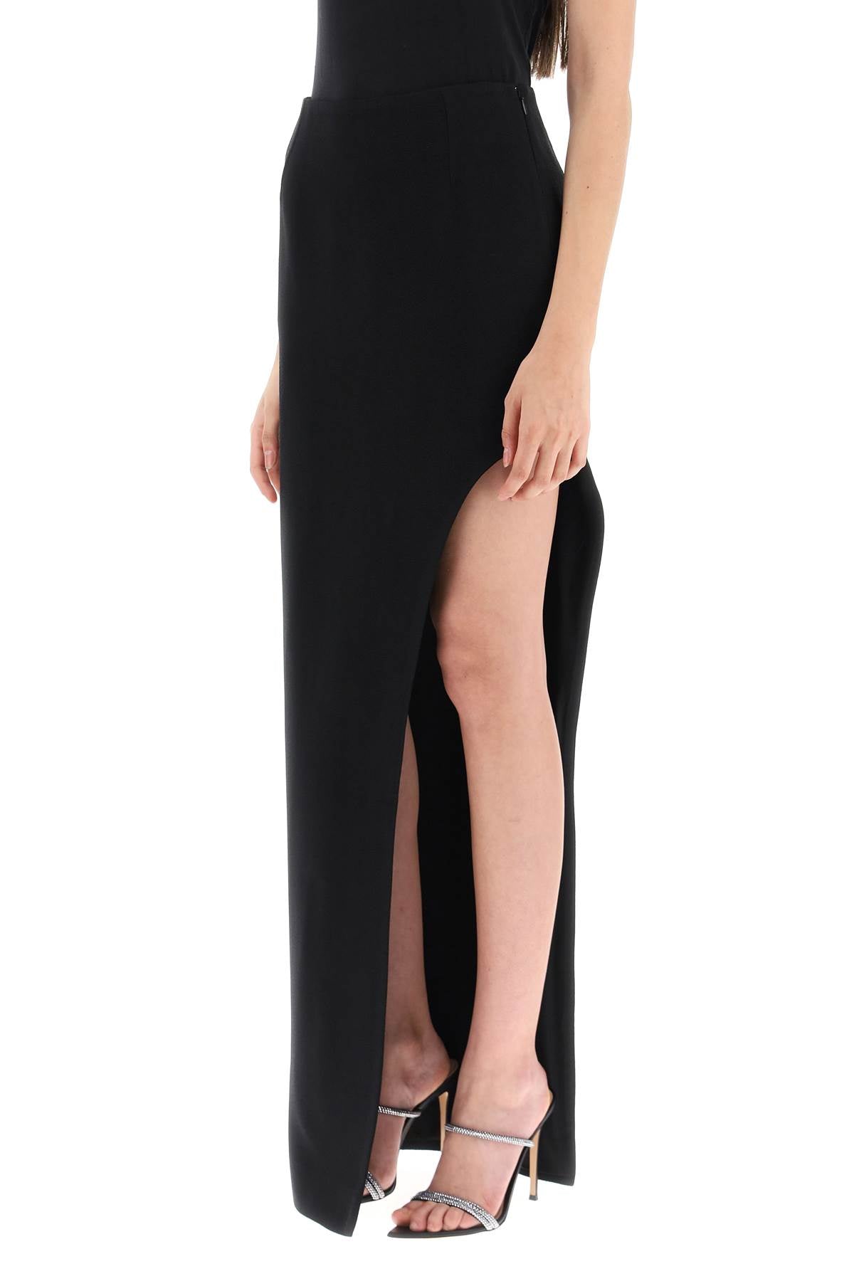 Mvp wardrobe 'plaza' skirt with asymmetrical hem-3