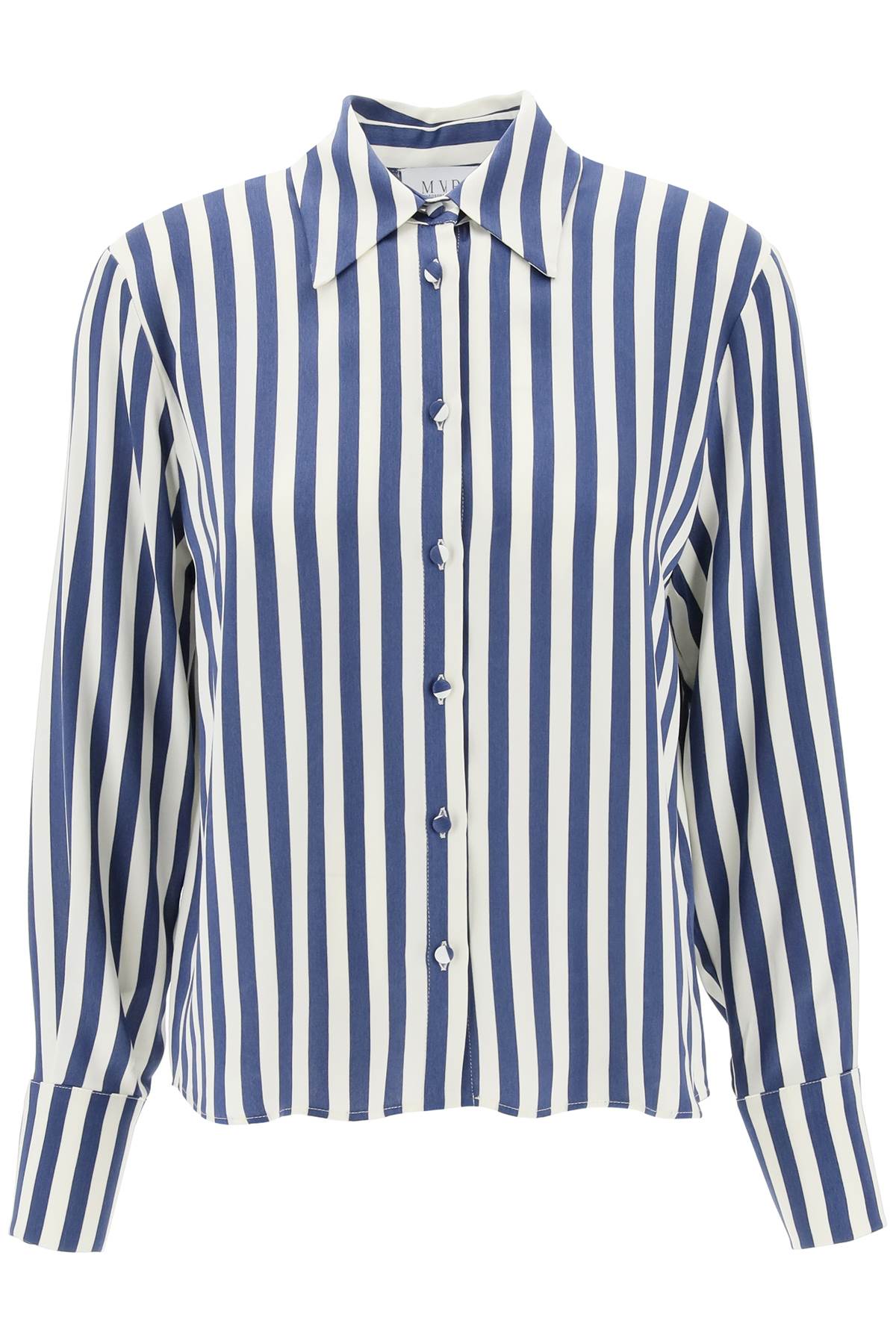 Mvp wardrobe "striped charmeuse shirt by le-0