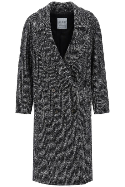 Mvp wardrobe oversized herringbone coat-0