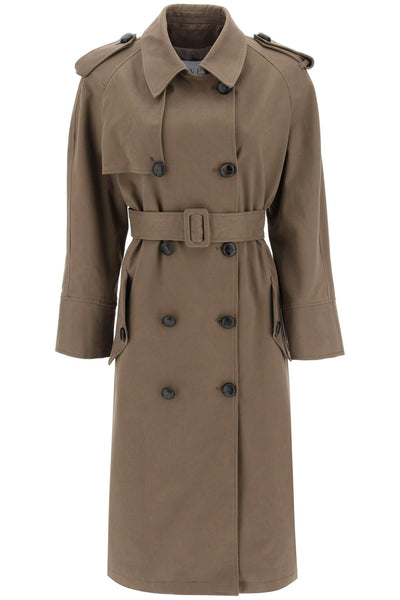 Mvp wardrobe 'bigli' cotton double-breasted trench coat-0
